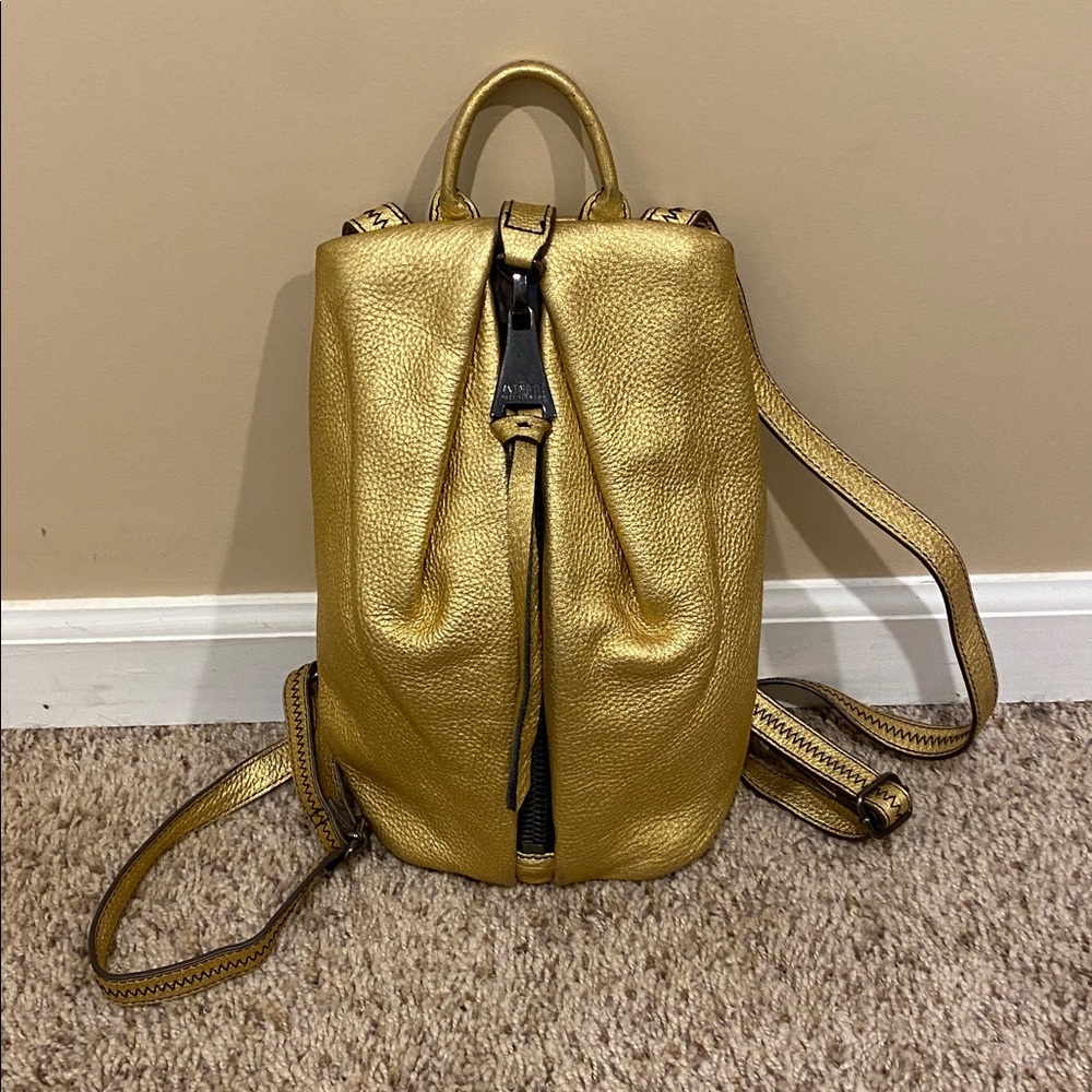 *SOLD* Aimee Kestenberg Leather Gold Mini Tamitha Backpack